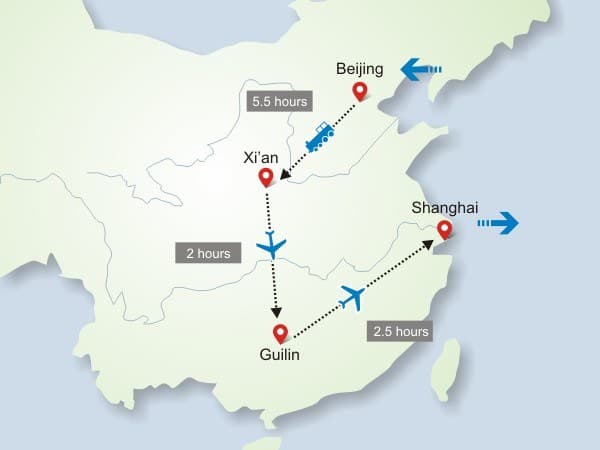 北京-西安-桂林-上海 拼團 旅遊 11 日遊