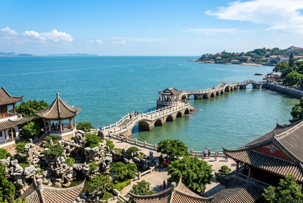 鼓浪嶼菽莊花園四十四橋,園林與大海交織的經典景致